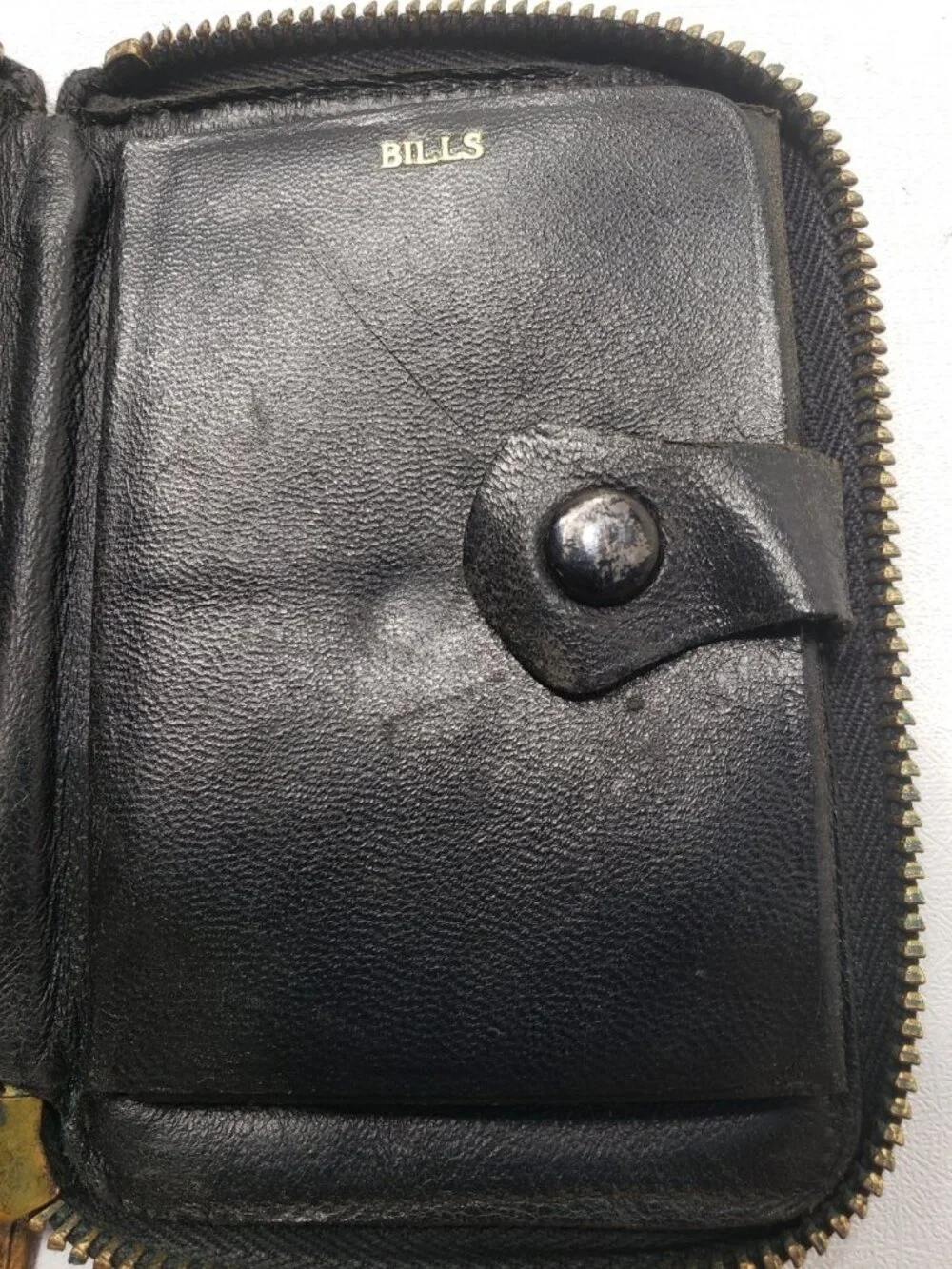 Vintage USS Pickerel US Navy Submarine Genuine Calf Leather Wallet USN